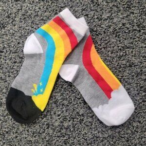 Colorful Rainbow Ankle Socks For Adults